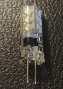 Żarówka LEDOWA G4 230V 3W biała ZIMNA w silikonie