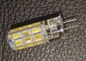 Żarówka LEDOWA G4 12V 2W biała ZIMNA w silikonie
