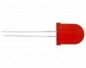 Dioda LED 10mm czerwona 600mcd dyfuzyjna