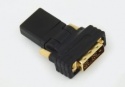 Adapter wtyk DVI / gniazdo HDMI, kątowy regulowany