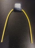 Gniazdo bezpiecznika nożowego z przewodem 2,5mm2 (żółty)