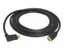 Kabel HDMI wtyk kątowo-prosty - wtyk prosty, 1,5m, Cu HQ