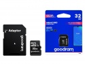 Karta microSD GOODRAM 32GB, Class 10 + adapter.
