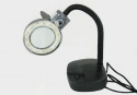 Lampa z lupą 3x, biurkowa LED 8611-L czarna 3436