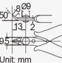 Szczypce PRO`s KIT PK-210 obcinaczki Cu 0,6mm, 120mm