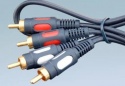 Kabel 2*wtyk RCA / 2*wtyk RCA RK230 łezka 7,5m Vitalco 4920